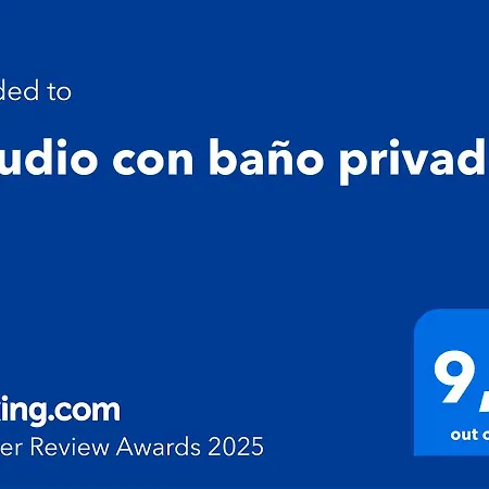 Estudio Con Bano Privado דירה *